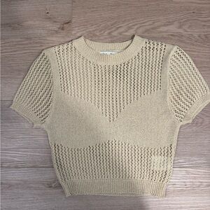 Crochet mini Short Sleeve Sweater